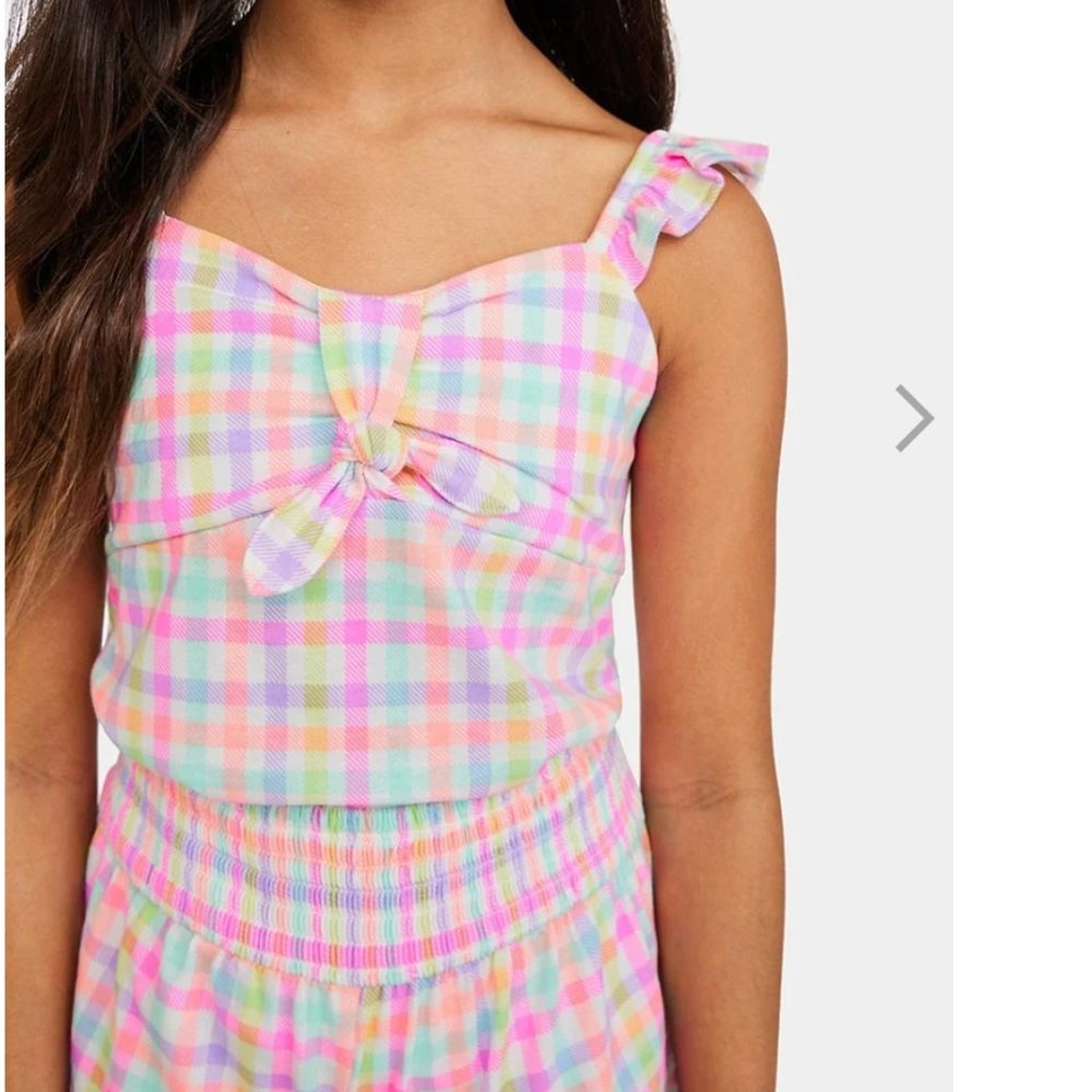 NWT - Fabkids Pastel Grid Top (matching shorts also available)